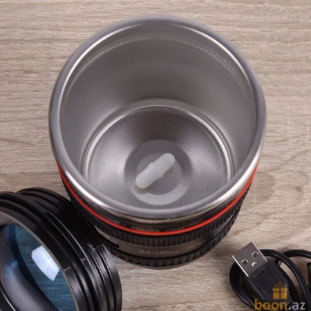 Кружка Объектив с мешалкой "Canon" EF 24-105